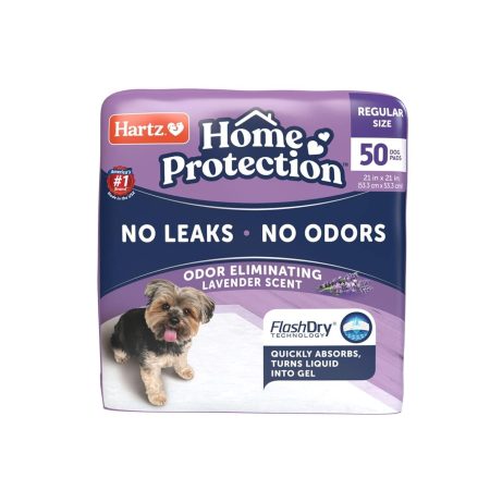 Hartz Home Protection™ Odour-Eliminating Dog Training Pads, Lavender Scent, 21-in x 21-in, 50-pk