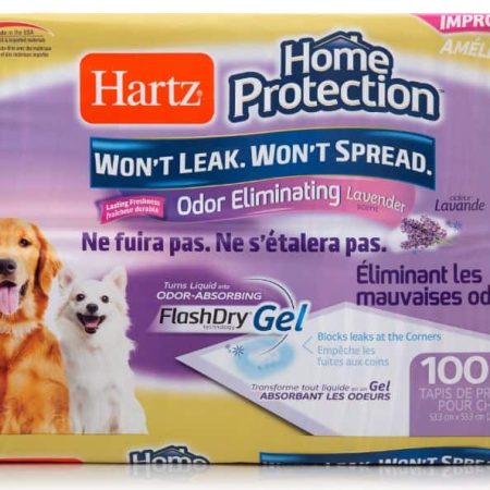 Hartz Home Protection™ Odour-Eliminating Dog Training Pads, Lavender Scent, 21-in x 21-in, 100-pk