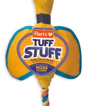 Hartz Durable Nylon Nose Divers Duck Dog Toy, Assorted Colours