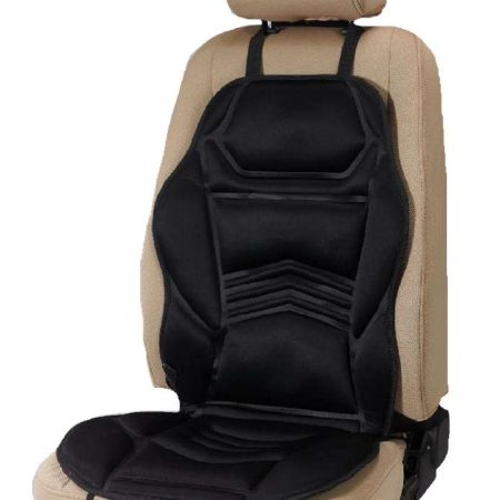 Heatech 6 Motor Massage and Heat Seat Cushion, Black