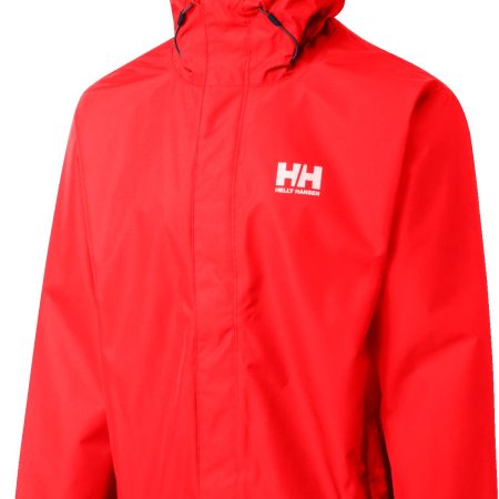 Helly Hansen Men's Seven J Hooded Rain Jacket, Waterproof, Breathable, Shell, Windbreaker