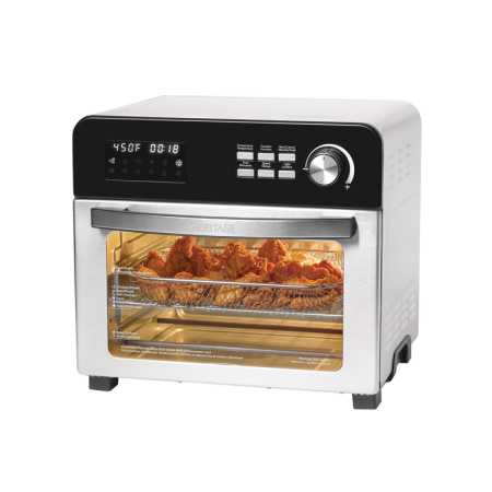 Heritage Digital Convection Air Fryer Toaster Oven, Silver