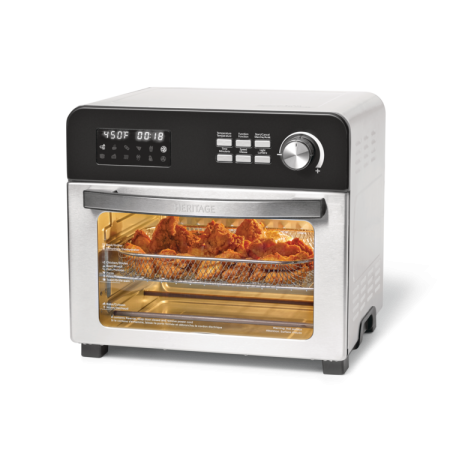 Heritage Digital Convection Air Fryer Toaster Oven, Silver