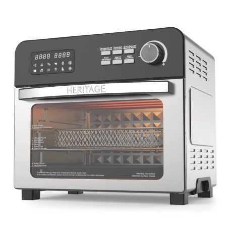 Heritage Digital Convection Air Fryer Toaster Oven, Silver