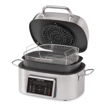 Heritage LED Display Air Fryer with Grill, 6-L