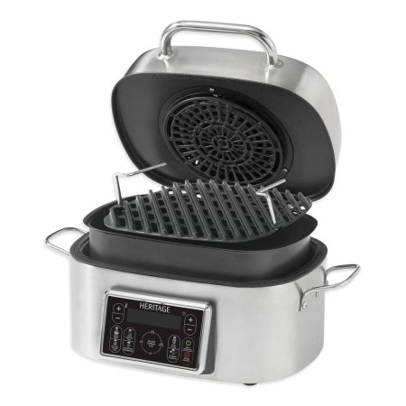 Heritage LED Display Air Fryer with Grill, 6-L