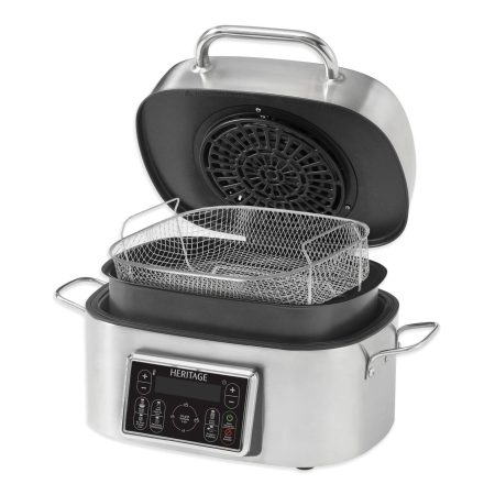 Heritage LED Display Air Fryer with Grill, 6-L