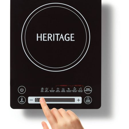 Heritage Portable Induction Cooktop w/ 8 Cooking Functions, Black, 1800W