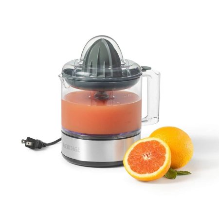 Heritage Compact Citrus Juicer Silver, 30W, 3 Cups