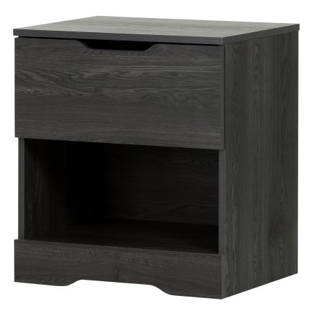 South Shore Holland 1-Drawer Bedroom Nightstand/Bedstand With Open Shelf