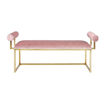 Home Gear Gold Frame Bench with Bolster Handles