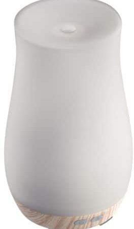 HoMedics Ultrasonic Glass Aromatherapy Diffuser Set with Light, White