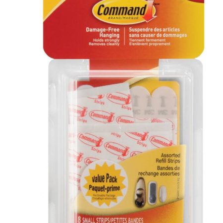 Command Removable Hook With Replacement Strips, Damage Free Hanging, Reusable