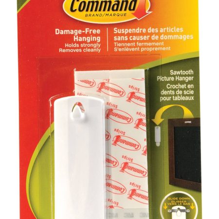 Command Removable Hook with Sawtooth Hanger, Damage Free Hanging, Reusable