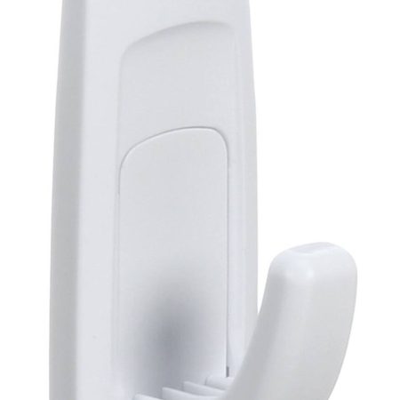 Command Removable Self-Adhesive Hooks, Large, White