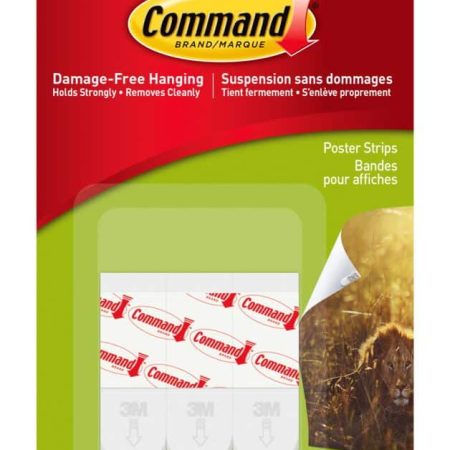 Command Removable Hook with Adhesive Strips, Damage Free Hanging, Reusable, Re-Position