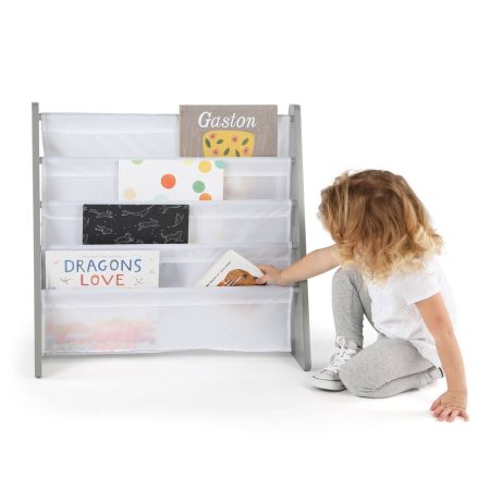 Humble Crew Inspire Kids' 4-Tier Bookshelf, Grey