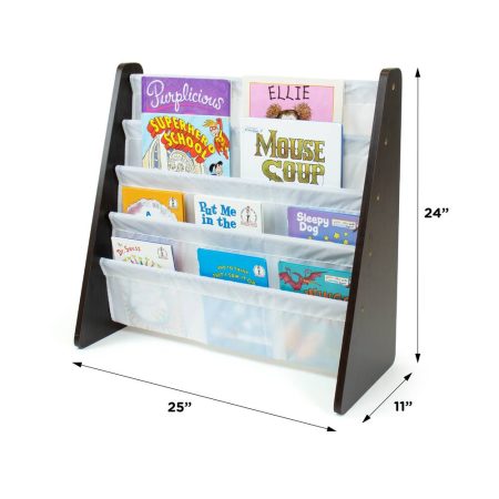 Humble Crew Sumatra Kids' 4-Tier Bookshelf, Espresso