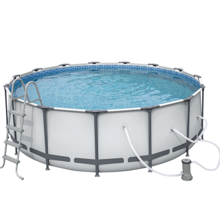 HydroForce™ Pro Max Round Steel Frame Swimming Pool, 15-ft x 48-in