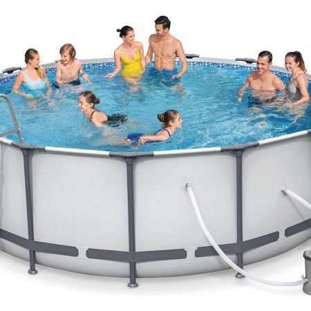 HydroForce™ Pro Max Round Steel Frame Swimming Pool, 15-ft x 48-in