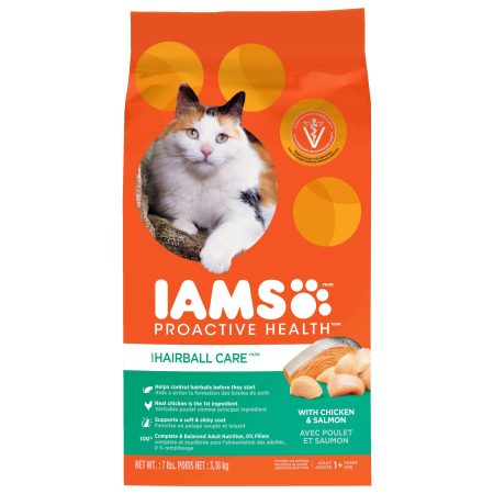 IAMS Proactive Health Hairball Care Adult Dry Cat Food, 3.2-kg