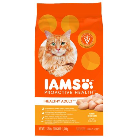 IAMS Proactive Health Original with Chicken Adult Dry Cat Food, 1.6-kg