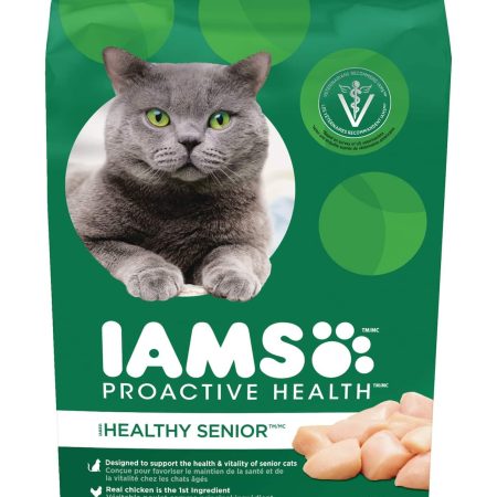 IAMS Proactive Health Lively Senior  Dry Cat Food with Chicken, 3.2-kg