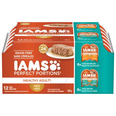 IAMS Perfect Portions Grain-Free Chicken & Tuna Wet Cat Food, 12-Pk, 900-g