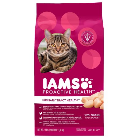 IAMS Proactive Health Urinary Tract Health with Chicken Adult Dry Cat Food, 3.2-kg