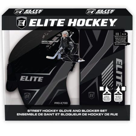 Elite Hockey Vasilevskiy PRO-X700 Street Hockey Goalie Glove/Blocker Set, Junior, Left