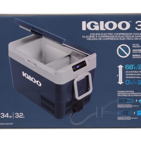 Igloo Active Portable Electric Cooler, 32-Qt, Blue