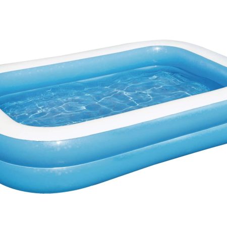 Bestway Rectangular Inflatable Family Wading Pool, 8 1/2-ft x 5.8-ft x 20-in