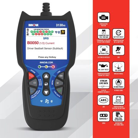 Innova Equus OBD2 Vehicle Code Reader / Scan Tool w/ ABS, SRS, & All System Network Scan