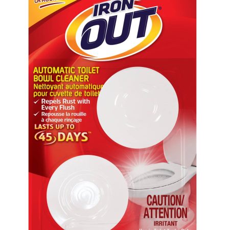 Super Iron Out Automatic Toilet Bowl Cleaner, Septic System Safe, 2-pk