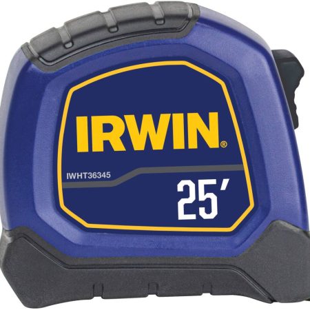 IRWIN IWHT36345 Bi-Material Tape Measure, 25-ft