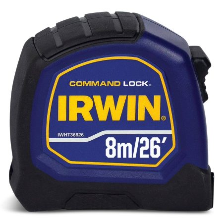 IRWIN IWHT36826 Command Lock Tape Measure, 26-ft