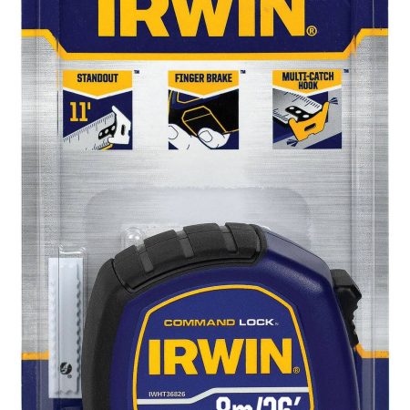 IRWIN IWHT36826 Command Lock Tape Measure, 26-ft