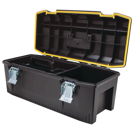 Irwin Portable Structural Foam Tool Box w/ Removable Tray, Black, 28-in