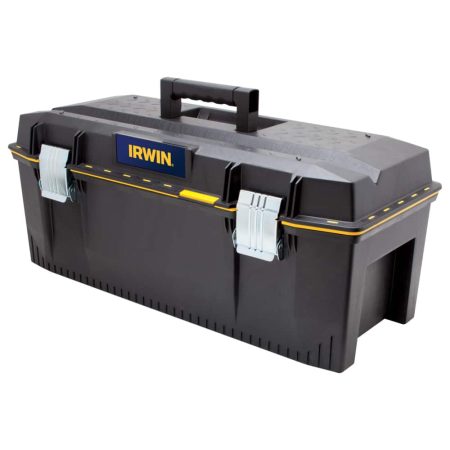 Irwin Portable Structural Foam Tool Box w/ Removable Tray, Black, 28-in