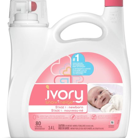 Ivory Snow Baby Liquid Laundry Detergent, 80 loads, 3.4 L