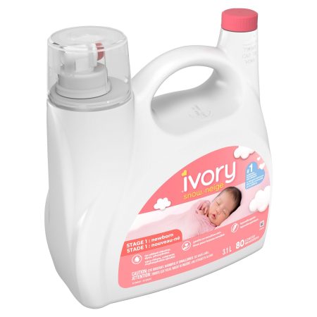 Ivory Snow Baby Liquid Laundry Detergent, 80 loads, 3.4 L