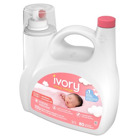 Ivory Snow Baby Liquid Laundry Detergent, 80 loads, 3.4 L