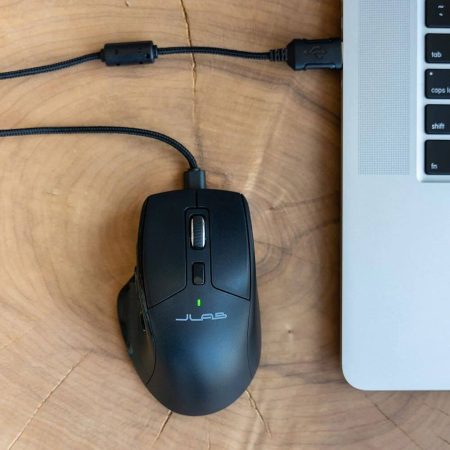 JLab Epic Multi-Device Full-Size Wireless Mouse, Black