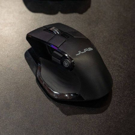 JLab Epic Multi-Device Full-Size Wireless Mouse, Black