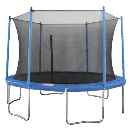 JumpTek Outdoor Round Trampoline with Safety Enclosure, 15-ft, Ages 5+