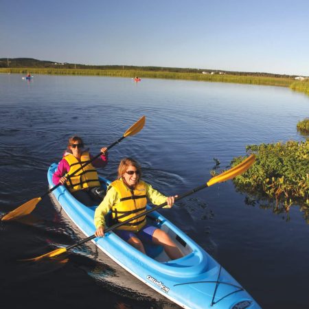 Pelican 136T Tandem 2-Person Kayak, Cyan/White, 13.6-ft