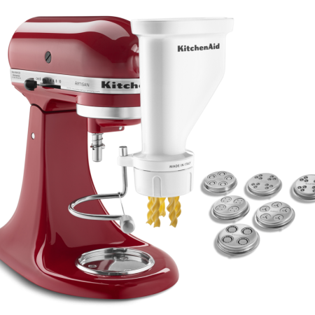 KitchenAid® Gourmet Pasta Press Stand Mixer Attachment w/ 6 Change Discs