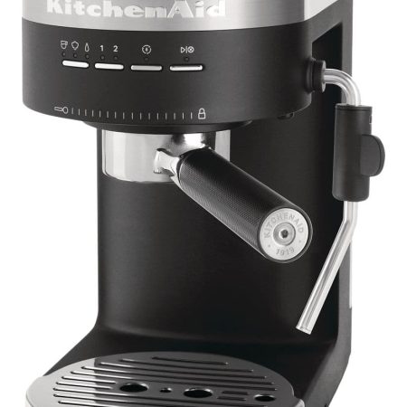 Kitchen Aid Semi Automatic Espresso Machine with Steam Wand, Black