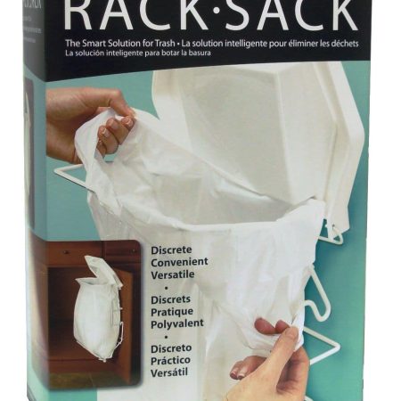 Rack Sack Expandable Kitchen Garbage Bag Holder, Fits 15-L or 21-L bags, Includes 5 bags