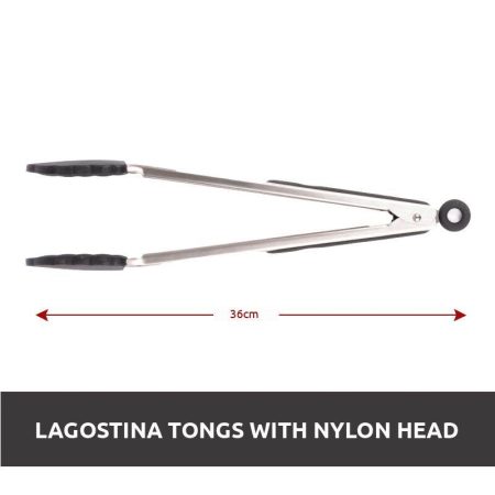 Lagostina Tongs with Nylon Head, 12-in